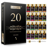 20pcs Kits Gift Box Essential Oil for Diffuser Pure Natural Plant Extract Frankincense Vanilla Lemon Mint Jasmine Tea Tree Oil - Sleep Galleria - Sleep Galleria