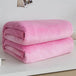 230GSM Coral Fleece Flannel Blankets For Beds Solid Blue Pink Soft Warm Thin Bedspread Sofa Cover Faux Fur Plaid Blanket - Sleep Galleria - Sleep Galleria