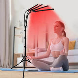 4 Head Red Light Therapy Lamp Infrared Light w/Timer Adjustable 660nm 850nm Near Infrared Light for Body Pain Relief Skin Care - Sleep Galleria - Sleep Galleria
