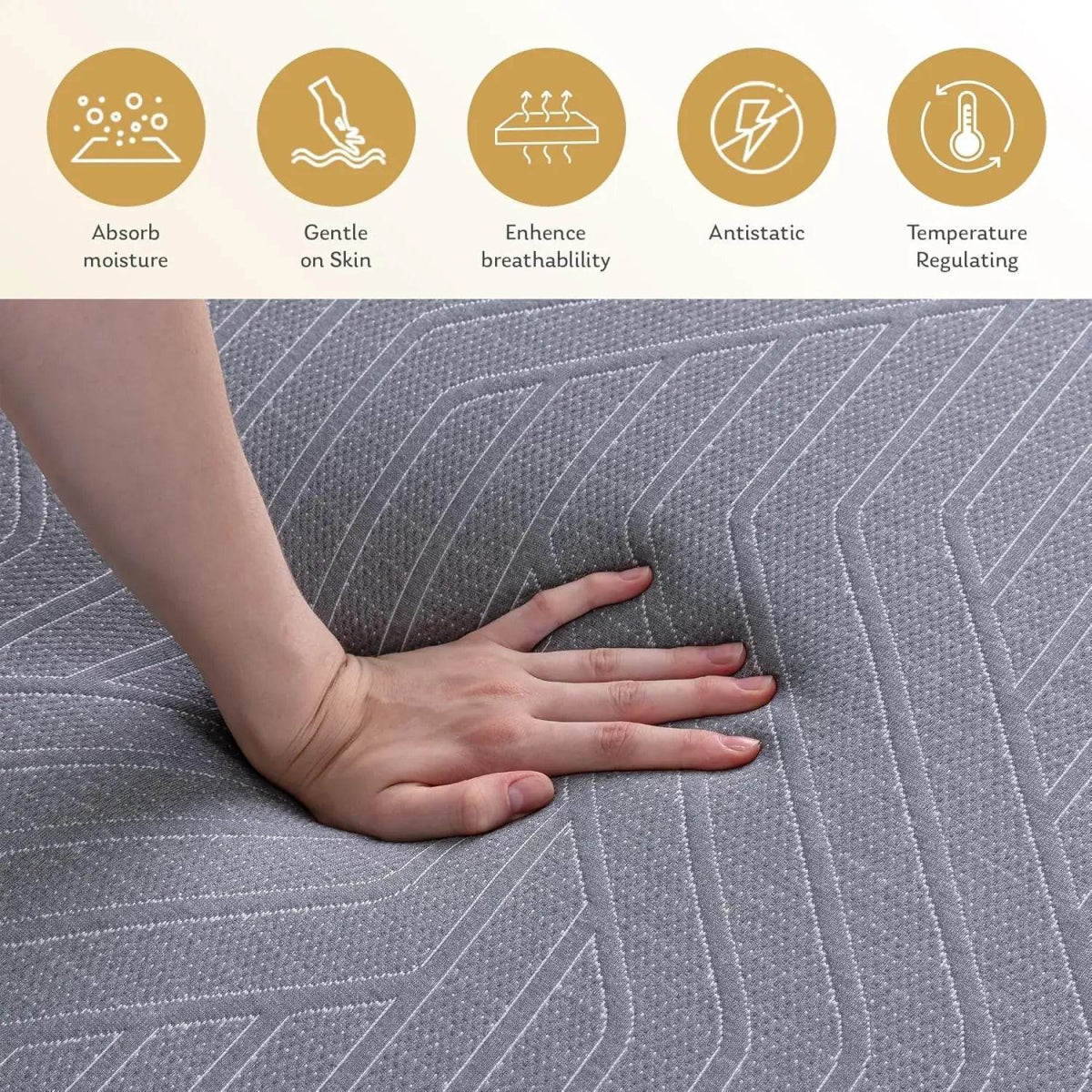 5/6/8/10/12 Inch Mattress, Copper Gel Cooling Memory Foam Mattress for Back Pain Relief,Therapeutic Double Matress Bed - Sleep Galleria