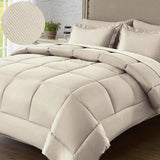Bedding Set, 7 Pieces King Comforter Set in Green Ruffle, Shabby Chic Bed in A Bag with Premium Brushed Microfiber, Bedding - Sleep Galleria - Sleep Galleria