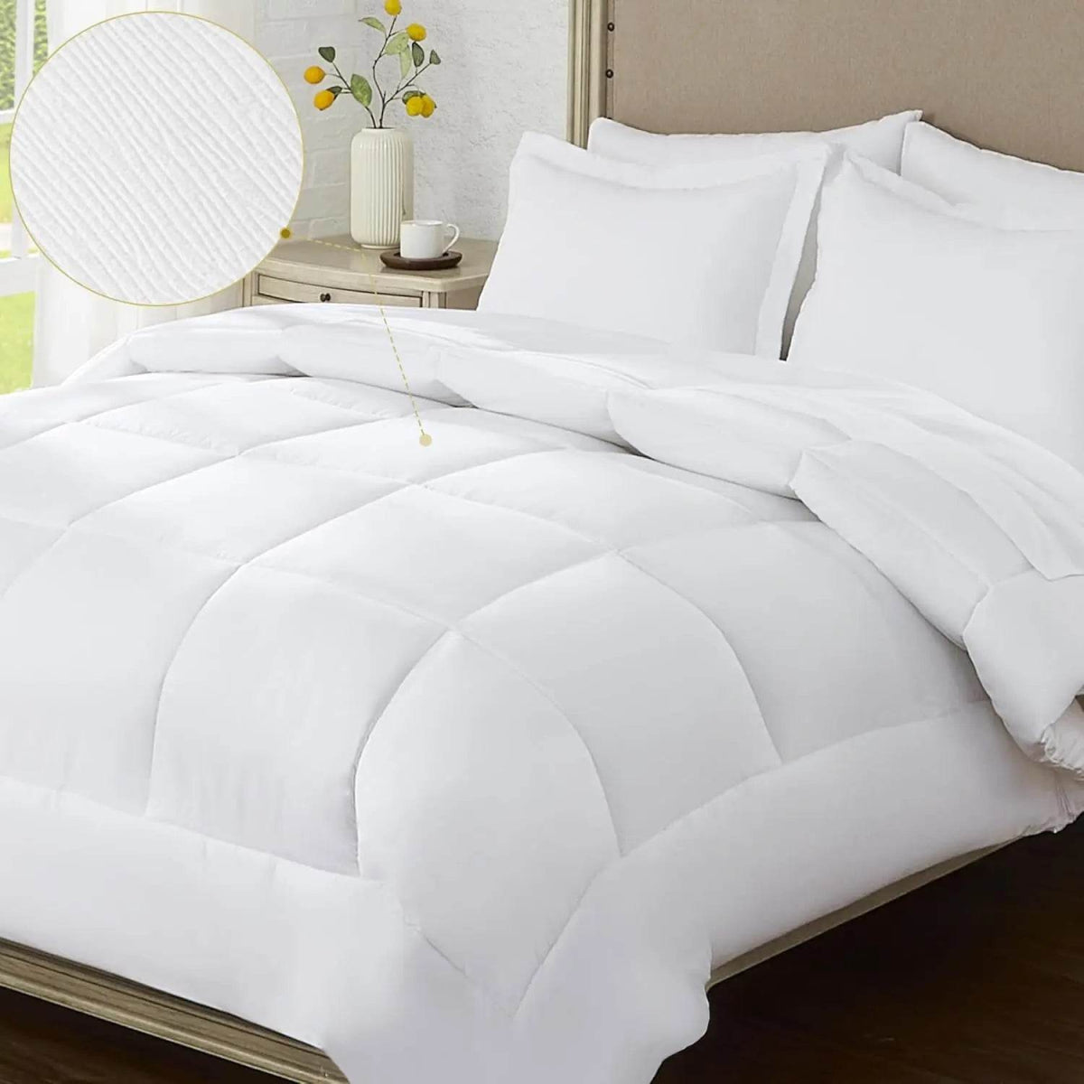 Bedding Set, 7 Pieces King Comforter Set in Green Ruffle, Shabby Chic Bed in A Bag with Premium Brushed Microfiber, Bedding - Sleep Galleria - Sleep Galleria