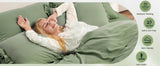 Bedding Set, 7 Pieces King Comforter Set in Green Ruffle, Shabby Chic Bed in A Bag with Premium Brushed Microfiber, Bedding - Sleep Galleria - Sleep Galleria
