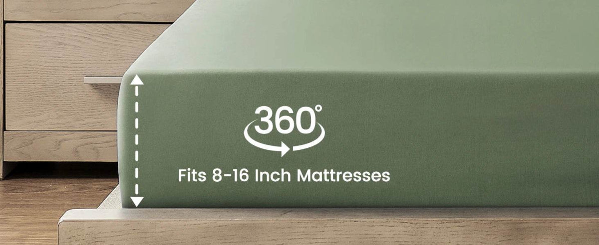Bedding Set, 7 Pieces King Comforter Set in Green Ruffle, Shabby Chic Bed in A Bag with Premium Brushed Microfiber, Bedding - Sleep Galleria - Sleep Galleria