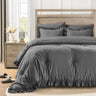 Bedding Set, 7 Pieces King Comforter Set in Green Ruffle, Shabby Chic Bed in A Bag with Premium Brushed Microfiber, Bedding - Sleep Galleria - Sleep Galleria