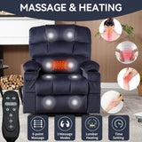 Blue Dual Motor Lift Recliner Chair - Sleep Galleria - Sleep Galleria