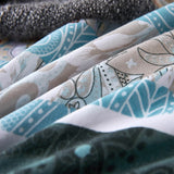Bohemian Style Bed Sheets Three Piece Blue Colored Bohemian Indian Mandala Bedding Set Exotic Bohemian Style Quilt Cover - Sleep Galleria - Sleep Galleria