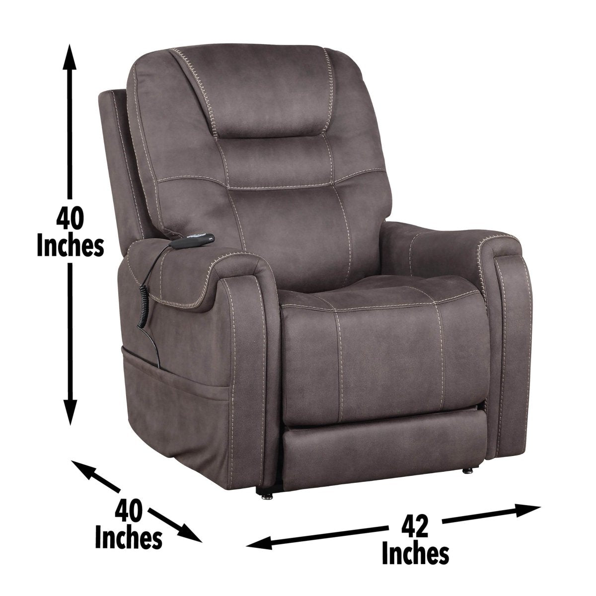 Brisbane Power Lift Chair w/ 3 heat zones - Sleep Galleria - Sleep Galleria