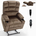 Brown Dual Motor Infinite Position Up to 350 LBS - Sleep Galleria - Sleep Galleria