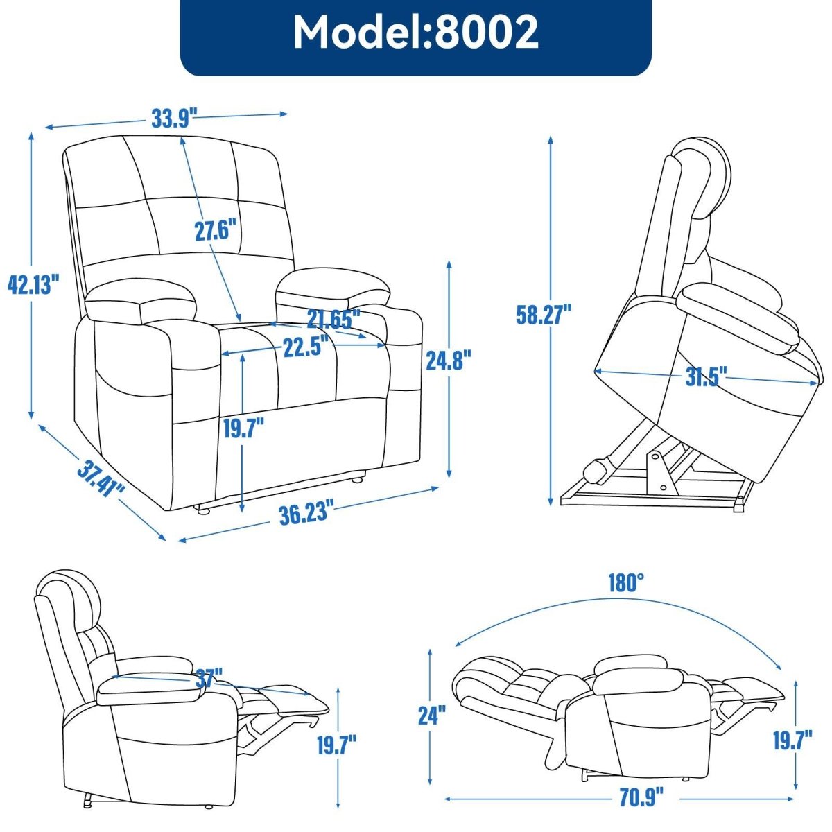 Brown Dual Motor Infinite Position Up to 350 LBS - Sleep Galleria - Sleep Galleria