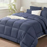 Burnt Orange Full Size Comforter Sets - 7 Pieces Bed in a Bag, Lightweight Goose Down Alternative Bedding Sets with All Season - Sleep Galleria - Sleep Galleria