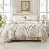 Comforter Set King Size, with Sheets 7 Pieces Boho Tassel Bed in a Bag Soft Lightweight Bedding Sets, All Season Fringe Bed Set - Sleep Galleria - Sleep Galleria