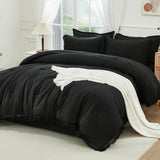 Comforter Set King Size, with Sheets 7 Pieces Boho Tassel Bed in a Bag Soft Lightweight Bedding Sets, All Season Fringe Bed Set - Sleep Galleria - Sleep Galleria