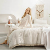 Comforter Set King Size, with Sheets 7 Pieces Boho Tassel Bed in a Bag Soft Lightweight Bedding Sets, All Season Fringe Bed Set - Sleep Galleria - Sleep Galleria
