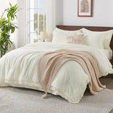 Comforter Set King Size, with Sheets 7 Pieces Boho Tassel Bed in a Bag Soft Lightweight Bedding Sets, All Season Fringe Bed Set - Sleep Galleria - Sleep Galleria
