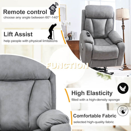 Electric Power Lift Recliner Chair - Sleep Galleria - Sleep Galleria