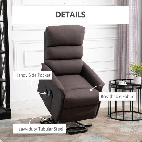 Electric Power Lift Recliner Chair with Remote Control - Sleep Galleria - Sleep Galleria