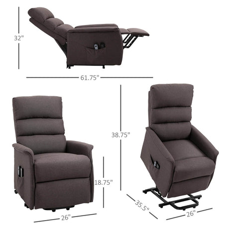 Electric Power Lift Recliner Chair with Remote Control - Sleep Galleria - Sleep Galleria