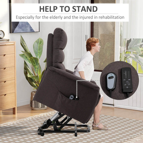 Electric Power Lift Recliner Chair with Remote Control - Sleep Galleria - Sleep Galleria