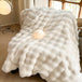Faux Fur Throw Blanket for Couch, Cozy Warm Plush Striped Blanket for Sofa Bedroom Living Room, All Season Use - Sleep Galleria - Sleep Galleria