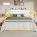 Full Bed Frame with Charging Station & LED Lights, Noise Free Metal Platform Full Size Bed Frames with Victorian Headboard and S - Sleep Galleria - Sleep Galleria