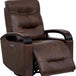 Genuine Leather Power Swivel Glider Rocker Recliner, Adjustable Power Headrest, Wooden Armrest, Certified Recliner Chair Sofa - Sleep Galleria - Sleep Galleria