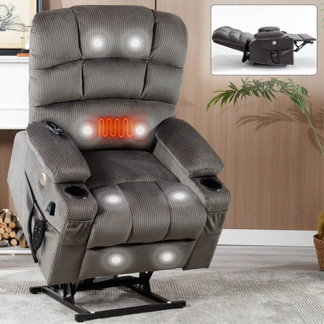 Grey Dual Motor Infinite Position Up to 350 LBS - Sleep Galleria