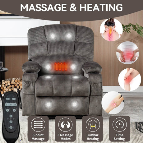 Grey Dual Motor Infinite Position Up to 350 LBS - Sleep Galleria