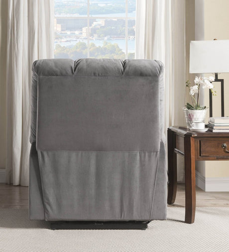 Grey Power Lift Recliner with Massage - Sleep Galleria - Sleep Galleria
