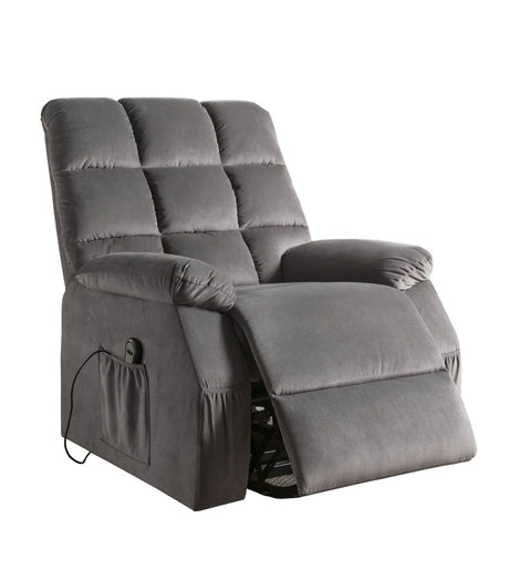Grey Power Lift Recliner with Massage - Sleep Galleria - Sleep Galleria