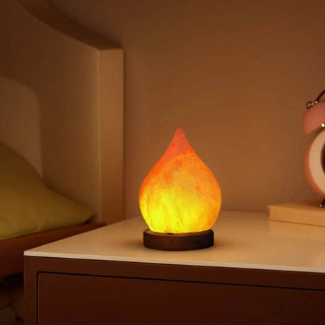 Himalayan Crystal Salt Rock Lamp with Base - Sleep Galleria - Sleep Galleria