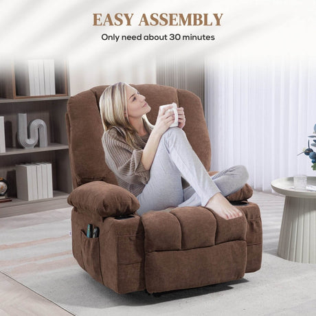 HOMCOM Power Lift Recliner Chair - Sleep Galleria - Sleep Galleria