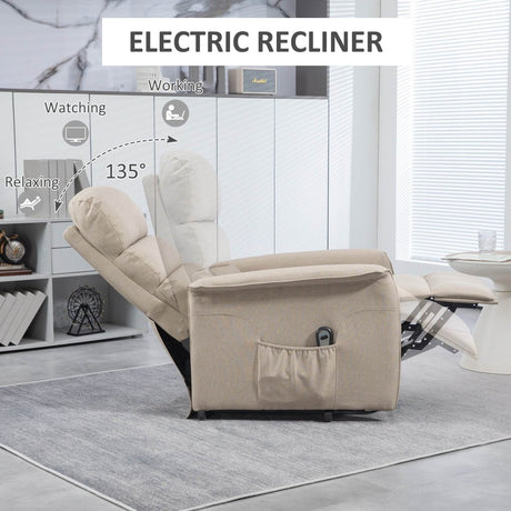 HOMCOM Power Lift Recliner Chair - Sleep Galleria - Sleep Galleria