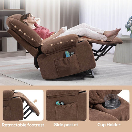 HOMCOM Power Lift Recliner Chair - Sleep Galleria - Sleep Galleria