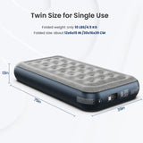 iDOO Queen Size Air Mattress, Inflatable Airbed with Built - in Pump, 650lb MAX - Sleep Galleria - Sleep Galleria