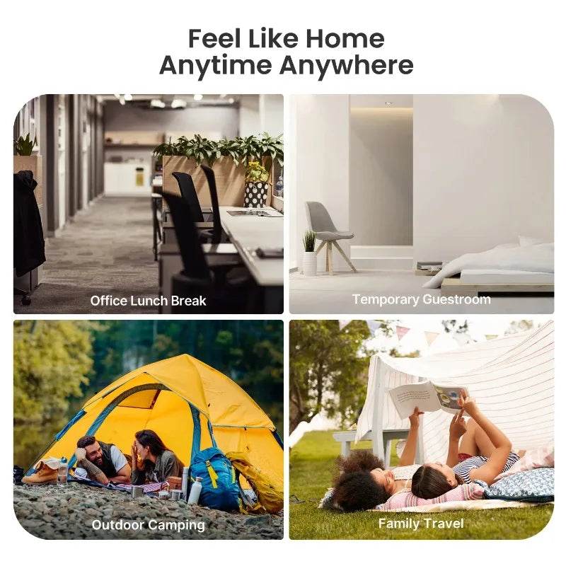 iDOO Queen Size Air Mattress, Inflatable Airbed with Built - in Pump, 650lb MAX - Sleep Galleria - Sleep Galleria