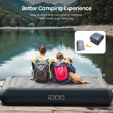 iDOO Queen Size Air Mattress, Inflatable Airbed with Built - in Pump, 650lb MAX - Sleep Galleria - Sleep Galleria