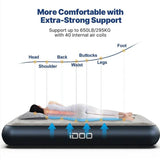 iDOO Queen Size Air Mattress, Inflatable Airbed with Built - in Pump, 650lb MAX - Sleep Galleria - Sleep Galleria