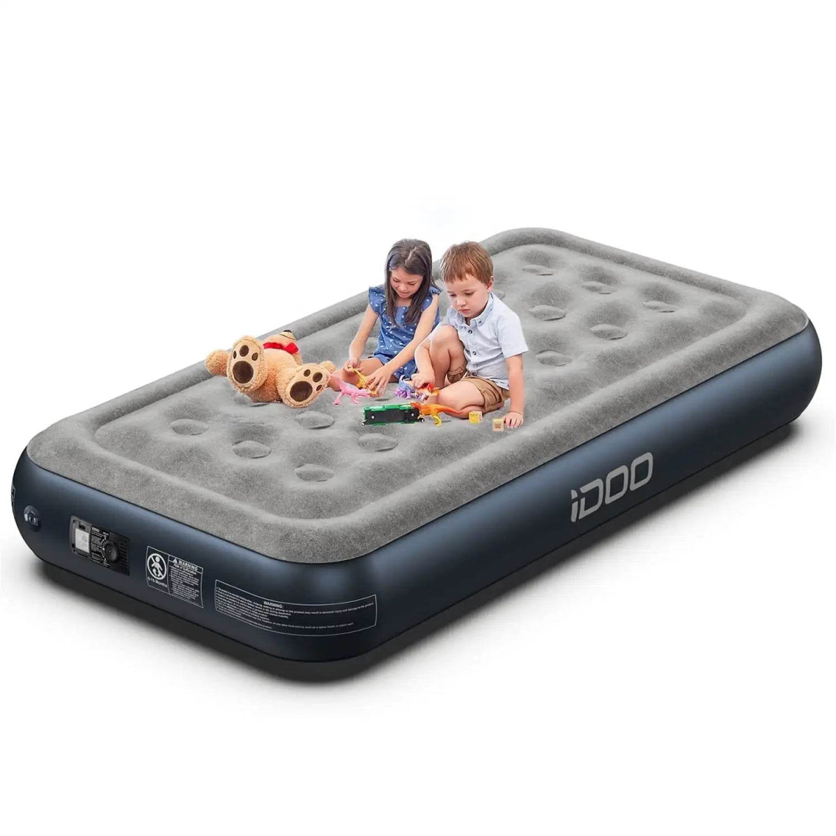 iDOO Queen Size Air Mattress, Inflatable Airbed with Built - in Pump, 650lb MAX - Sleep Galleria - Sleep Galleria
