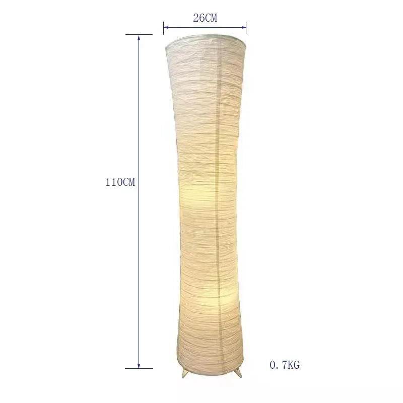 Japanese - style Paper Lampshade Floor Lamp Nordic Minimalist Paper Standing Lamp Bedside Bedroom Study Living Room Lampara Led - Sleep Galleria - Sleep Galleria
