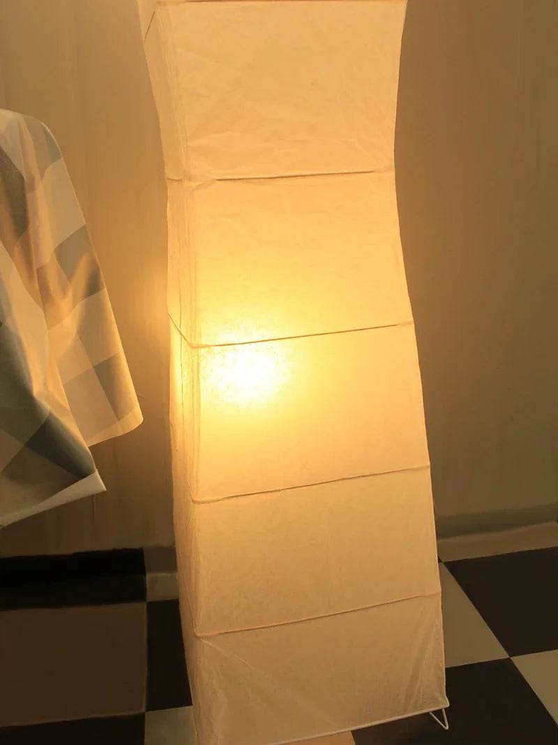 Japanese - style Paper Lampshade Floor Lamp Nordic Minimalist Paper Standing Lamp Bedside Bedroom Study Living Room Lampara Led - Sleep Galleria - Sleep Galleria