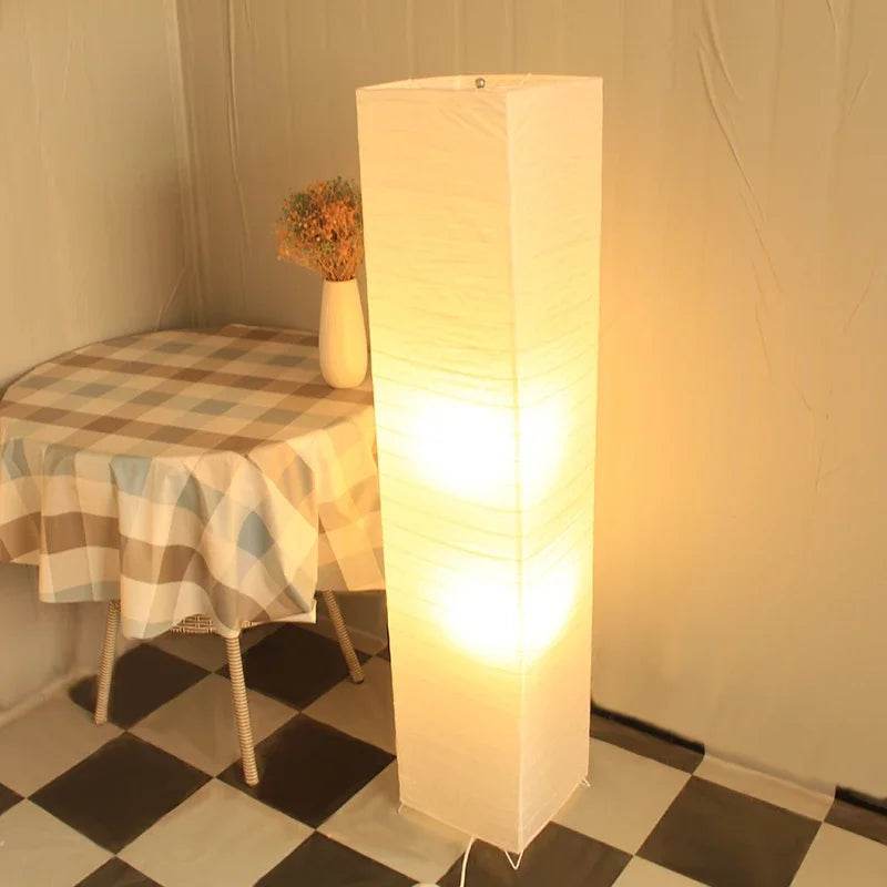 Japanese - style Paper Lampshade Floor Lamp Nordic Minimalist Paper Standing Lamp Bedside Bedroom Study Living Room Lampara Led - Sleep Galleria - Sleep Galleria