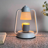 Melting Candle Lantern Elegant Metal Candle Warmer Lamp with Dimmable Timer Function for Safe Desktop Wax Melting High Stability - Sleep Galleria - Sleep Galleria