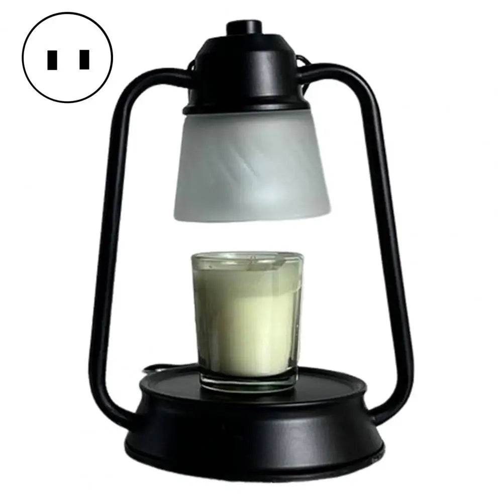 Melting Candle Lantern Elegant Metal Candle Warmer Lamp with Dimmable Timer Function for Safe Desktop Wax Melting High Stability - Sleep Galleria - Sleep Galleria