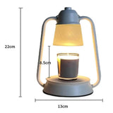 Melting Candle Lantern Elegant Metal Candle Warmer Lamp with Dimmable Timer Function for Safe Desktop Wax Melting High Stability - Sleep Galleria - Sleep Galleria