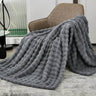 Multifunctional Bubble Velvet Flannel Blanket, Light Luxury Faux Fur, Faux Rabbit Fur, Office Blanket - Sleep Galleria - Sleep Galleria