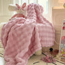 Multifunctional Bubble Velvet Flannel Blanket, Light Luxury Faux Fur, Faux Rabbit Fur, Office Blanket - Sleep Galleria - Sleep Galleria