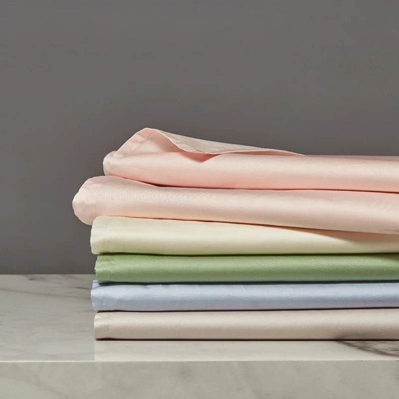 Organic 100% Egyptian Cotton Flat Sheet Solid Color Bed Sheets 800 Thread Count Bedding Sheet Bed Linen Single Queen King Size - Sleep Galleria - Sleep Galleria