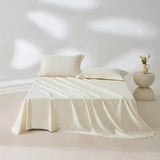 Organic 100% Egyptian Cotton Flat Sheet Solid Color Bed Sheets 800 Thread Count Bedding Sheet Bed Linen Single Queen King Size - Sleep Galleria - Sleep Galleria