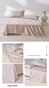 Organic 100% Egyptian Cotton Flat Sheet Solid Color Bed Sheets 800 Thread Count Bedding Sheet Bed Linen Single Queen King Size - Sleep Galleria - Sleep Galleria